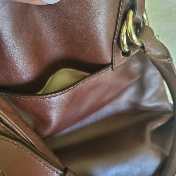 Cole Haan Brown leather shoulder bag - Picture 5 of 7